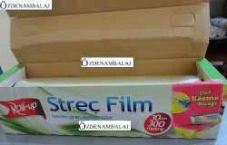ROLL-UP STREÇ FİLM 30 CM*300 MT ( KAYAR BIÇAK HEDİYELİ ) - 2