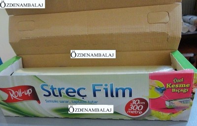 ROLL-UP STREÇ FİLM 30 CM*300 MT ( KAYAR BIÇAK HEDİYELİ ) - 2