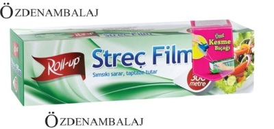 ROLL-UP STREÇ FİLM 45 CM*300 MT ( KAYAR BIÇAK HEDİYELİ ) - 1