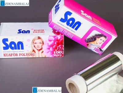 SAN ALÜMİNYUM KUAFÖR FOLYO KUTULU 15 CM 1000 MT - 1