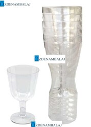 ŞEFFAF KISA AYAKLI KADEH 150 ML 6’LI - 2