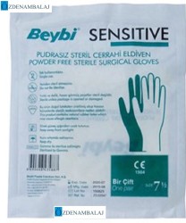 BEYBİ SENSİTİVE CERRAHİ ELDİVEN ( BEDEN 6,5 ,7,7,5,8, 8,5 ARASI PUDRALI , PUDRASIZ ) 400 ÇİFT - 6