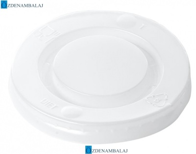 SICAK İÇECEK PLASTİK DELİKSİZ KAPAK 12&prime;OZ - 1