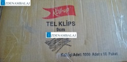 TEL KLİPS 9 CM ROLL-UP İTHAL 1000 'Lİ - 4