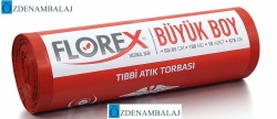 TIBBİ ATIK BASKILI BÜYÜK BOY ÇÖP TORBASI C KATLAMA KOD : 531 - 2