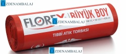 TIBBİ ATIK BASKILI BÜYÜK BOY ÇÖP TORBASI C KATLAMA KOD : 531 - 3