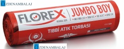 TIBBİ ATIK BASKILI JUMBO BOY ÇÖP TORBASI C KATLAMA KOD : 529 - 3
